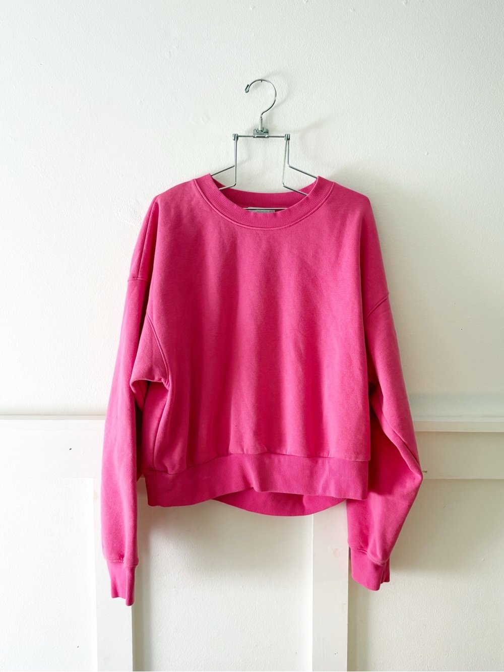 Beyond Yoga On the Go Pullover in pink size small